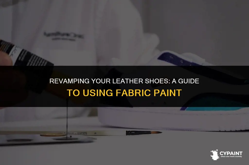 can you paint leather shoes with fabric paint