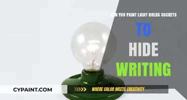How to Paint Over Light Bulb Sockets