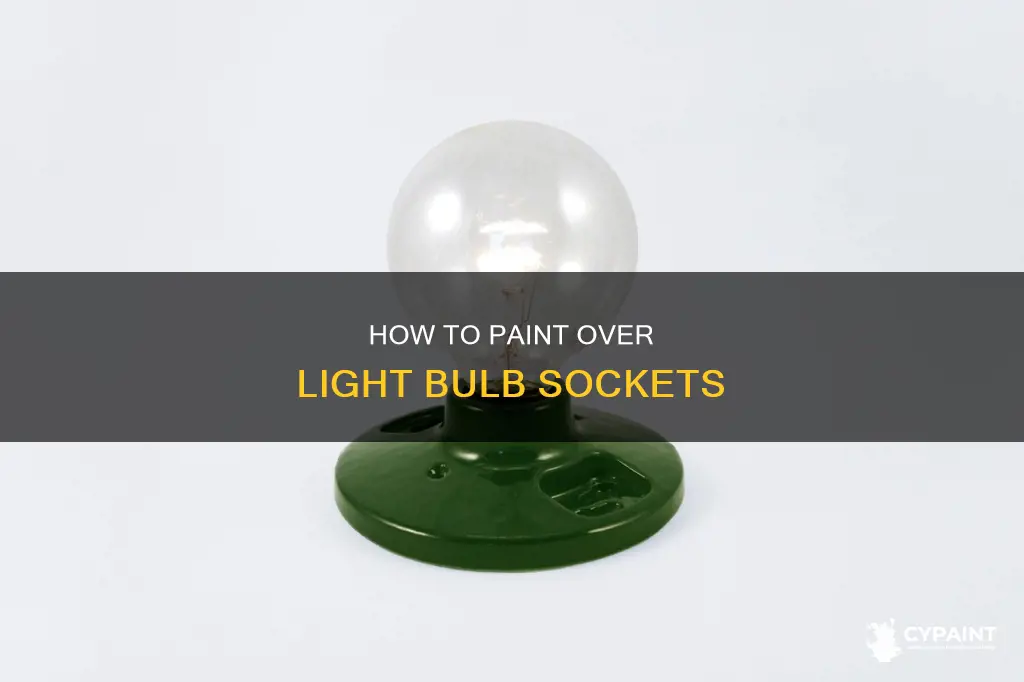 can you paint light bulbs sockets to hide writing
