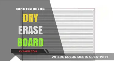 How to Paint Lines on Dry Erase Boards