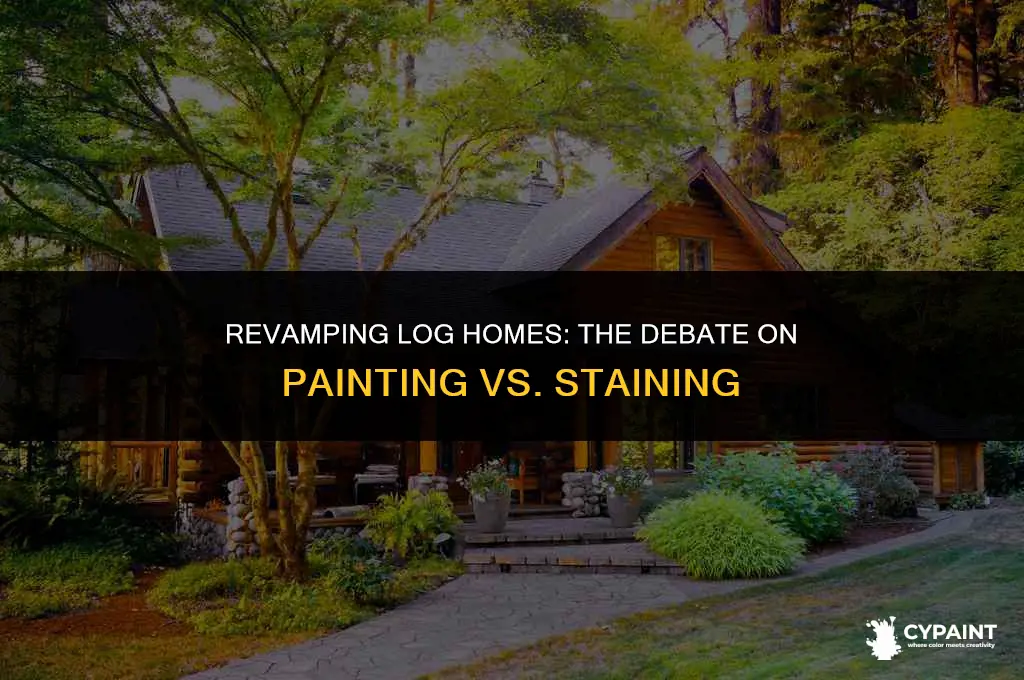 can you paint log homes rather than stain