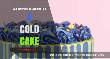 How to Paint Luster Dust on Cold Cakes