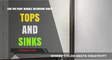How to Paint Marble Vanity Tops and Sinks