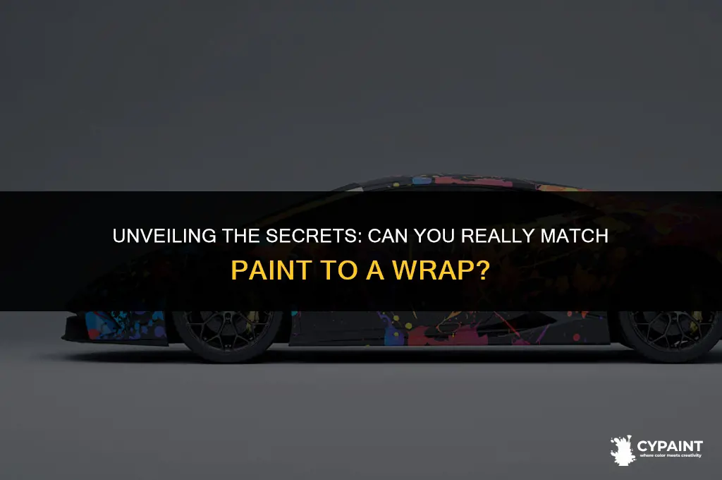 can you paint match paint to a wrap
