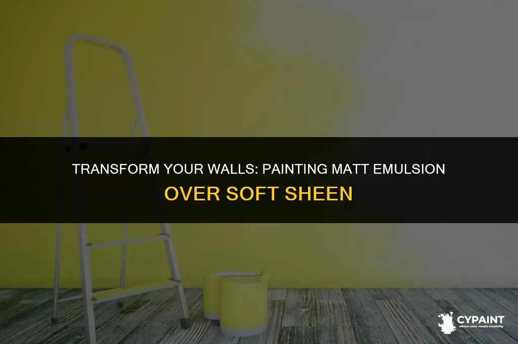 can you paint matt emulsion over soft sheen