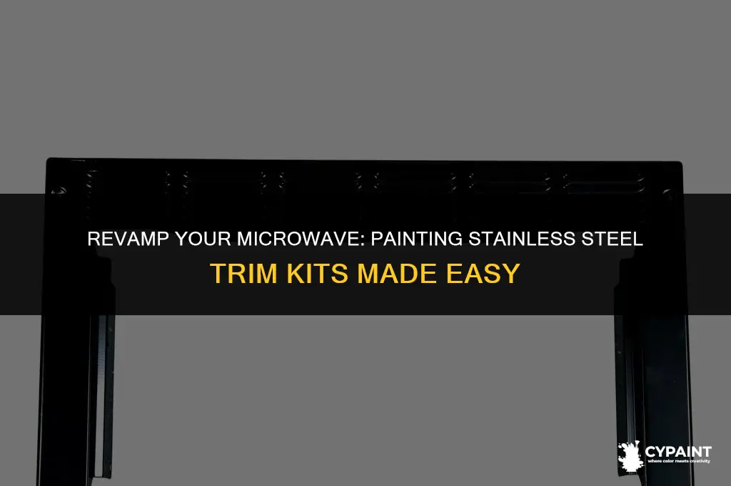 can you paint microwave trim kit stainless steel