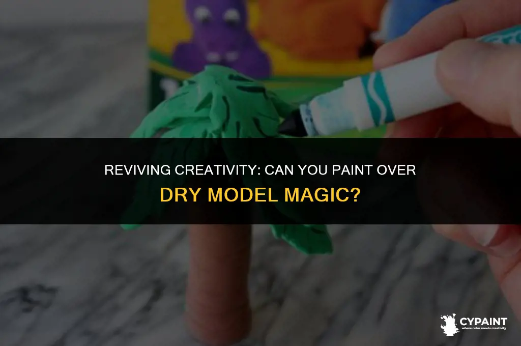 can you paint model magic after it dries