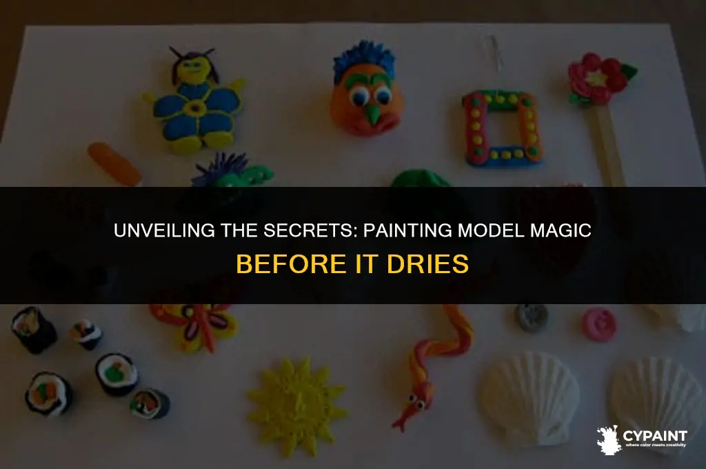 can you paint model magic before it dries