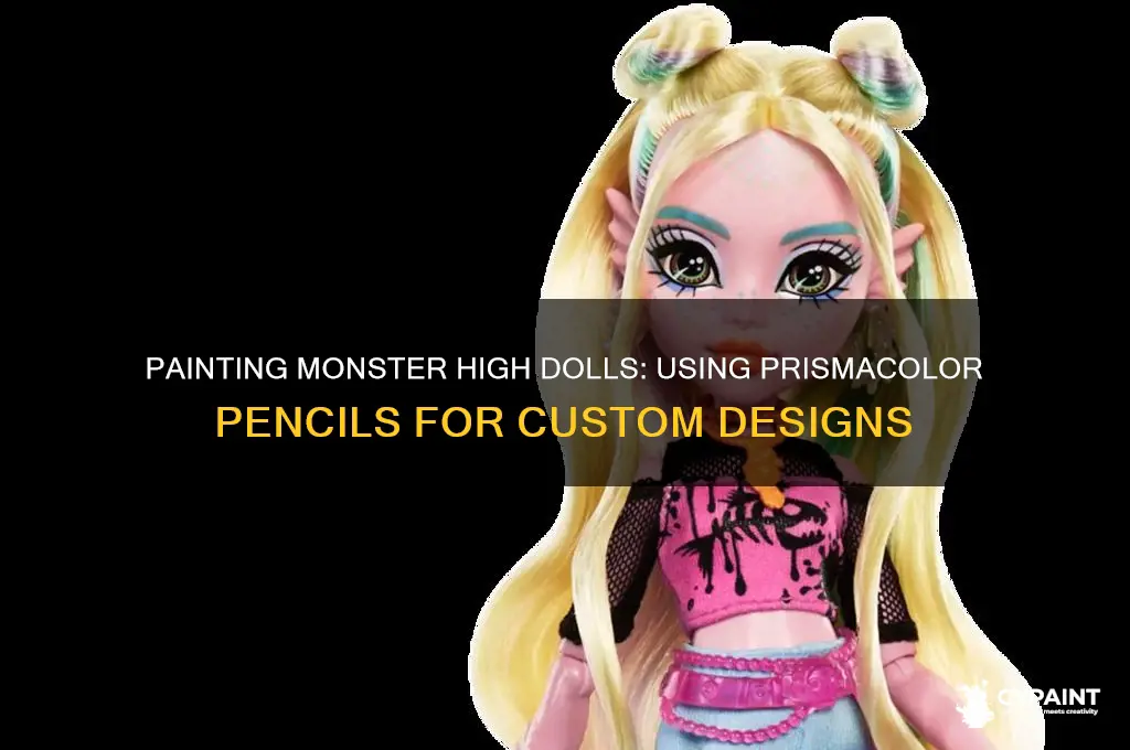 can you paint monster high dolls with regular prismacolor pencils