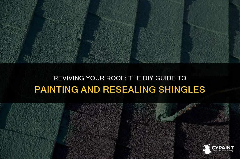 can you paint of shingles to reseal them