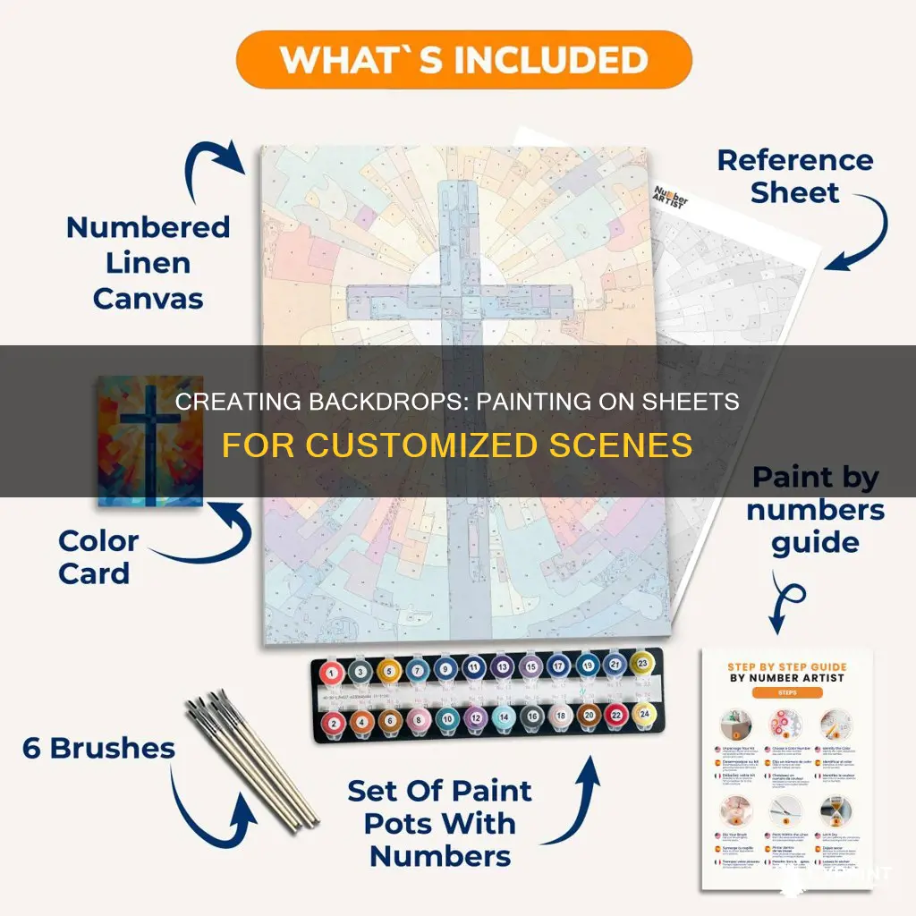 can you paint on a sheet for a backdro