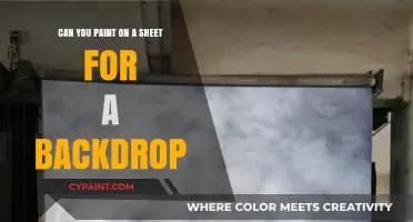 Creating Backdrops: Painting on Sheets for Backdrops