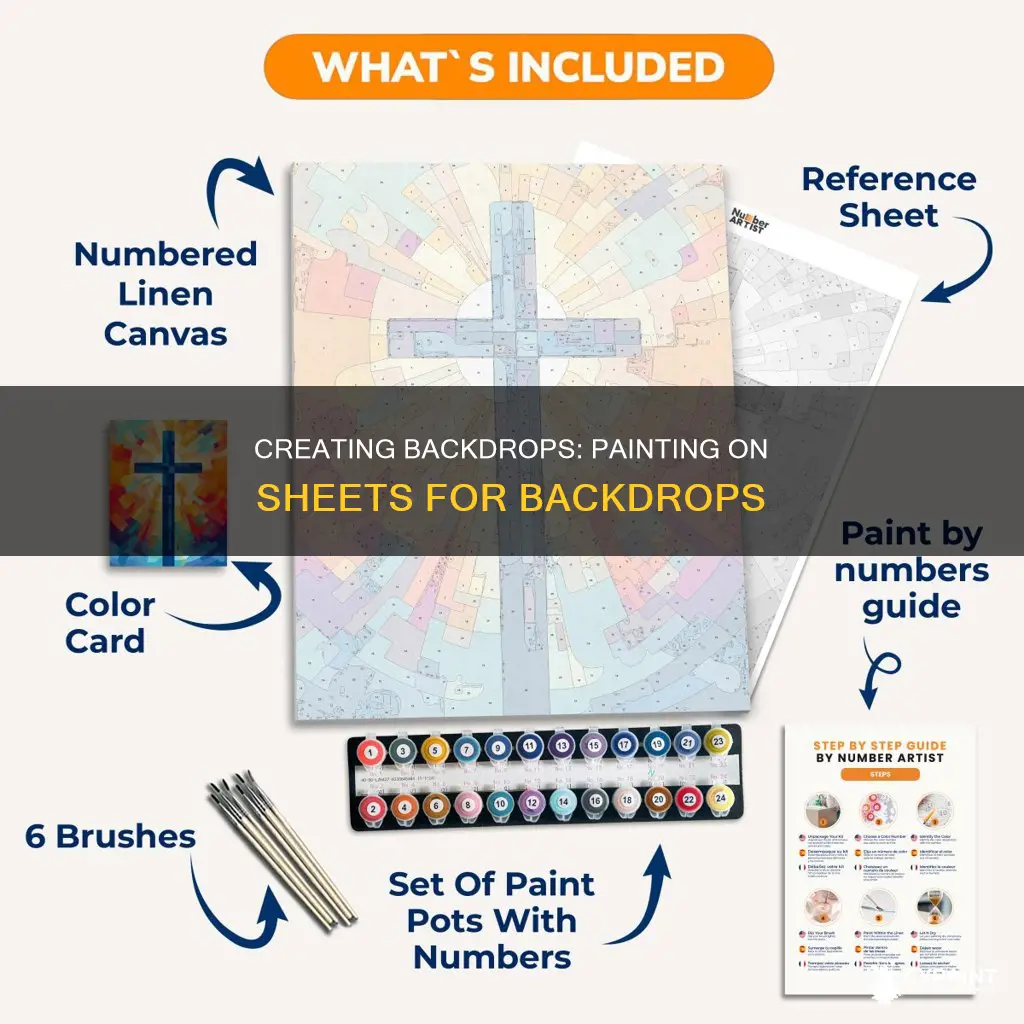 can you paint on a sheet for a backdrop