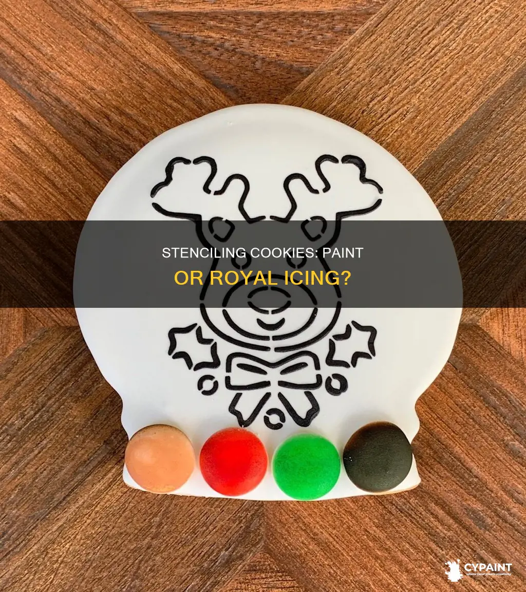 can you paint on a stencil for a cookie