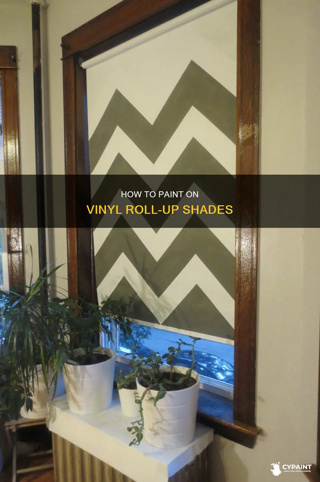 can you paint on a vinyl roll up shade
