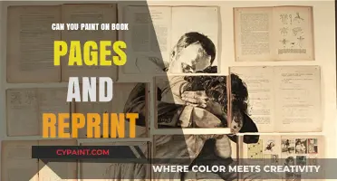 Unleashing Creativity: Painting on Book Pages and Reprinting Techniques