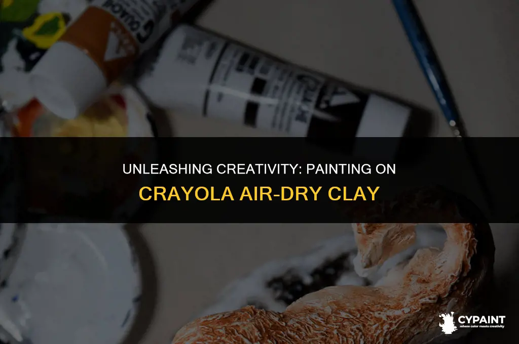 can you paint on crayola air dry clay