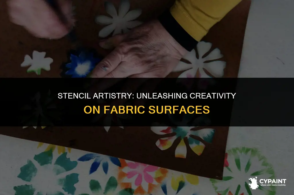 can you paint on fabric with a stencil