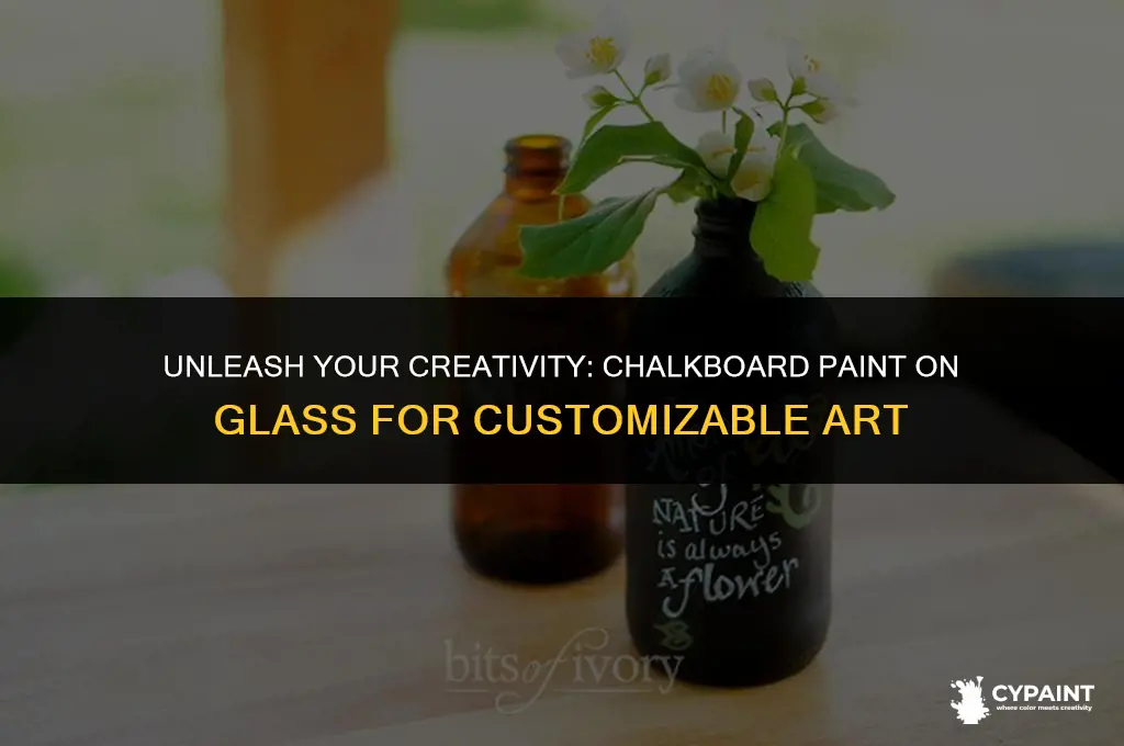 can you paint on glass with chalkboard paint