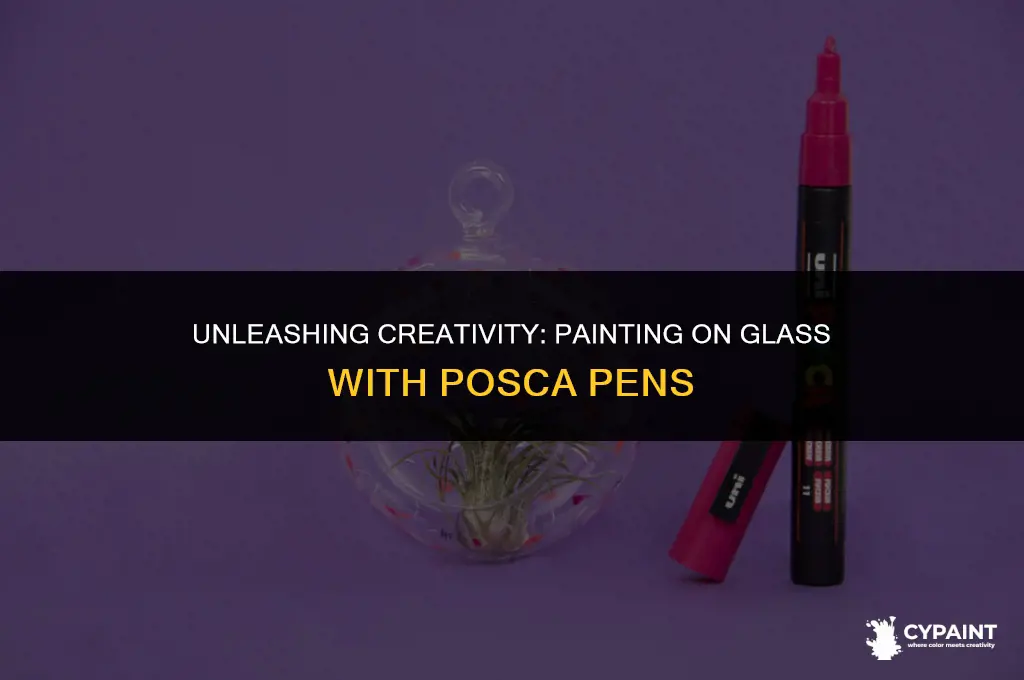 can you paint on glass with posca pens
