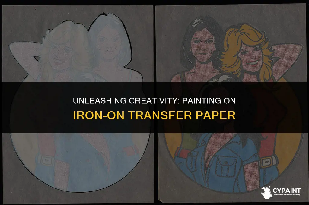 can you paint on iron on transfer paper