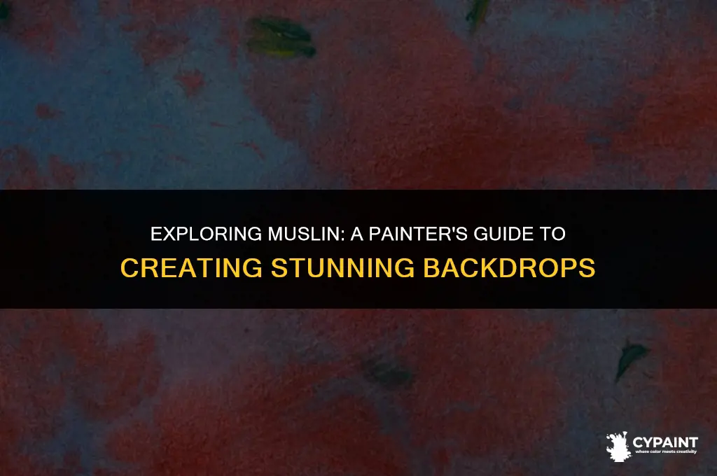can you paint on muslin fabric for backdrop