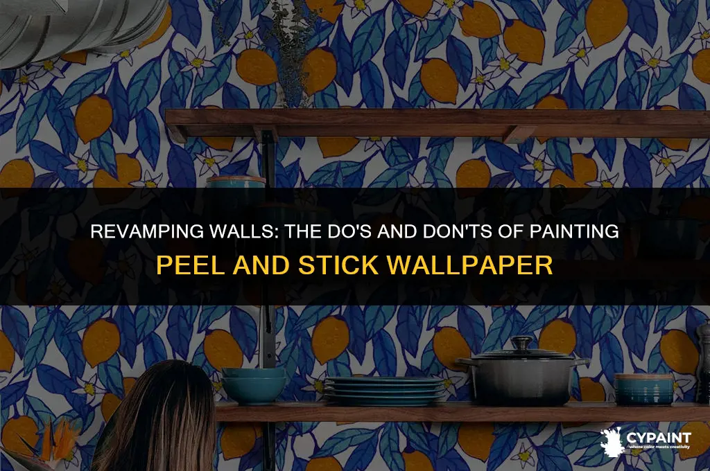 can you paint on peel and stick wallpaper