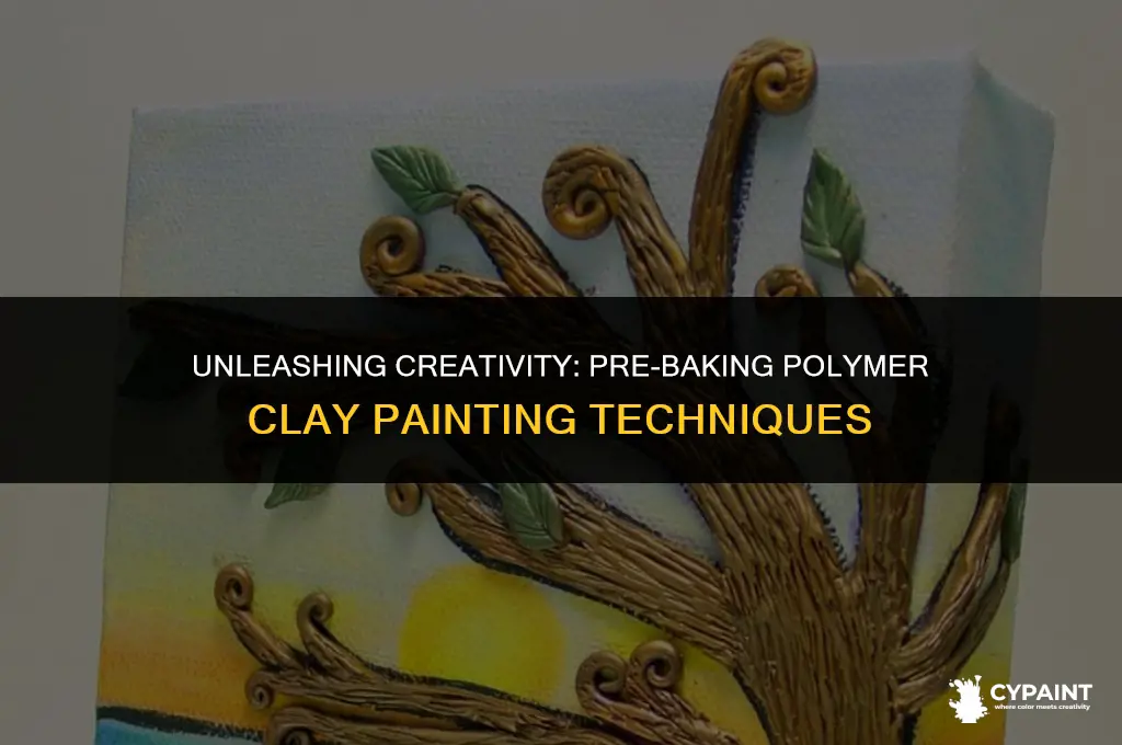can you paint on polymer clay before baking