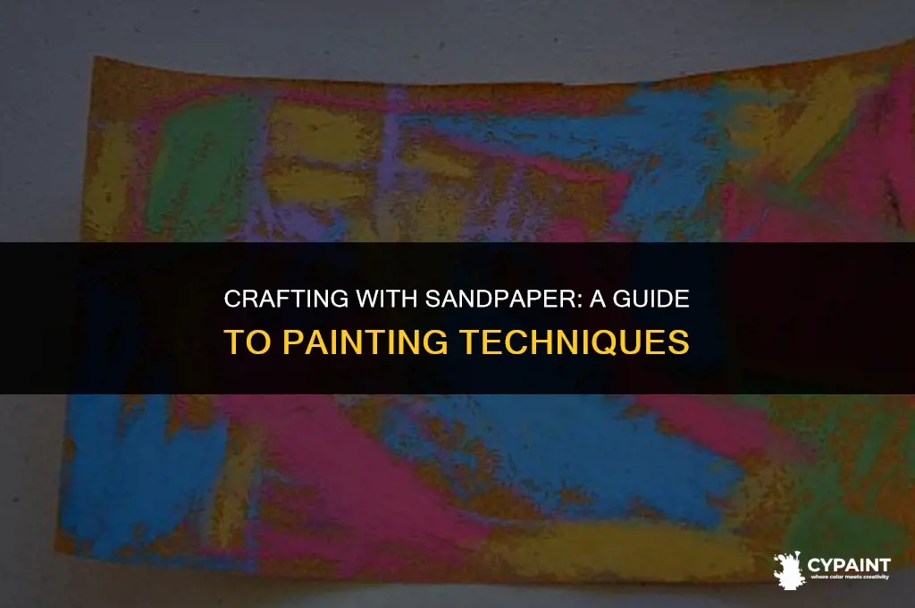 can you paint on sandpaper for craft project