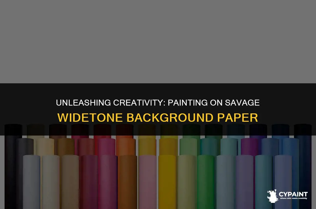 can you paint on savage widetone background paper