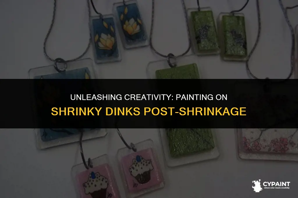 can you paint on shrinky dinks after shrinking