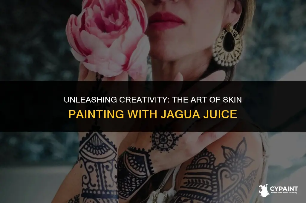 can you paint on skin with jagua juice