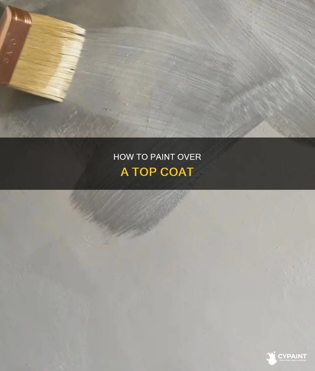 can you paint on top of a top coat