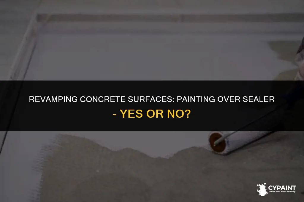 can you paint on top of concrete sealer