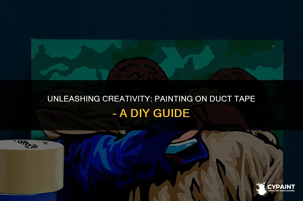 can you paint on top of duct tape