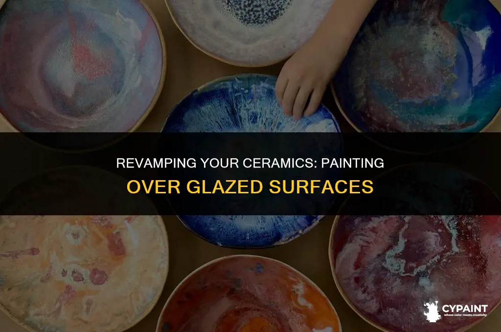 can you paint on top of glazed ceramic