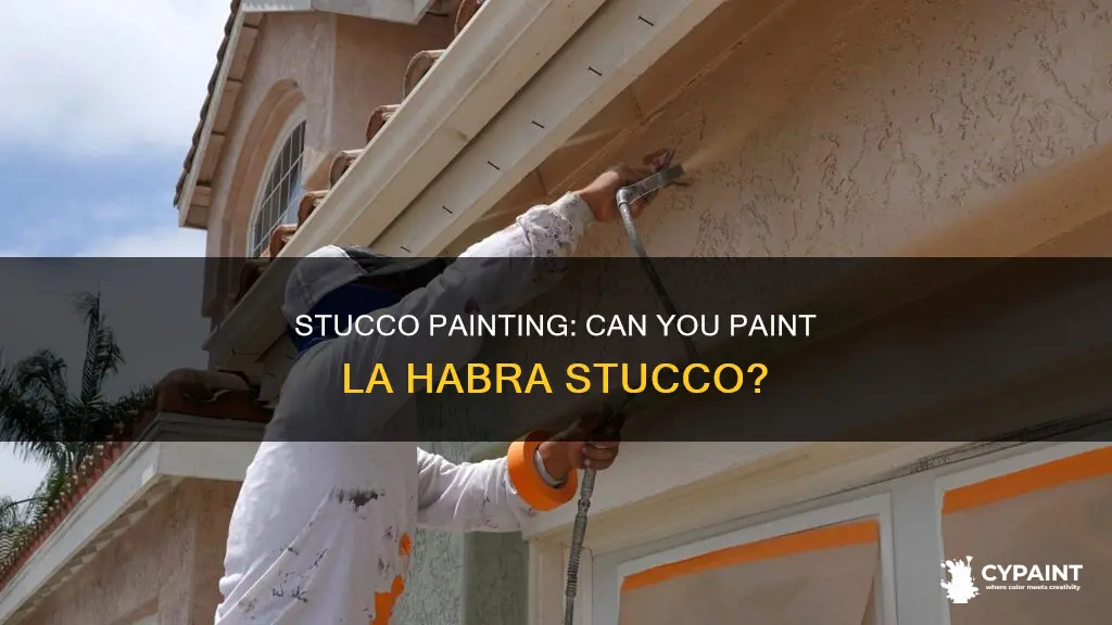 can you paint on top of la habra stucco
