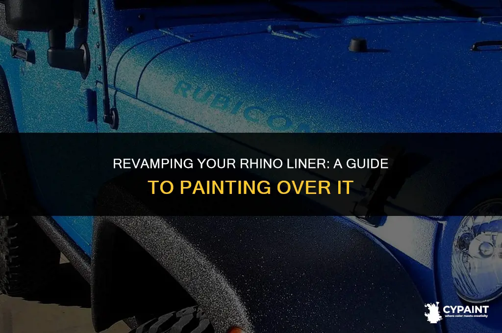 can you paint on top of rhino liner