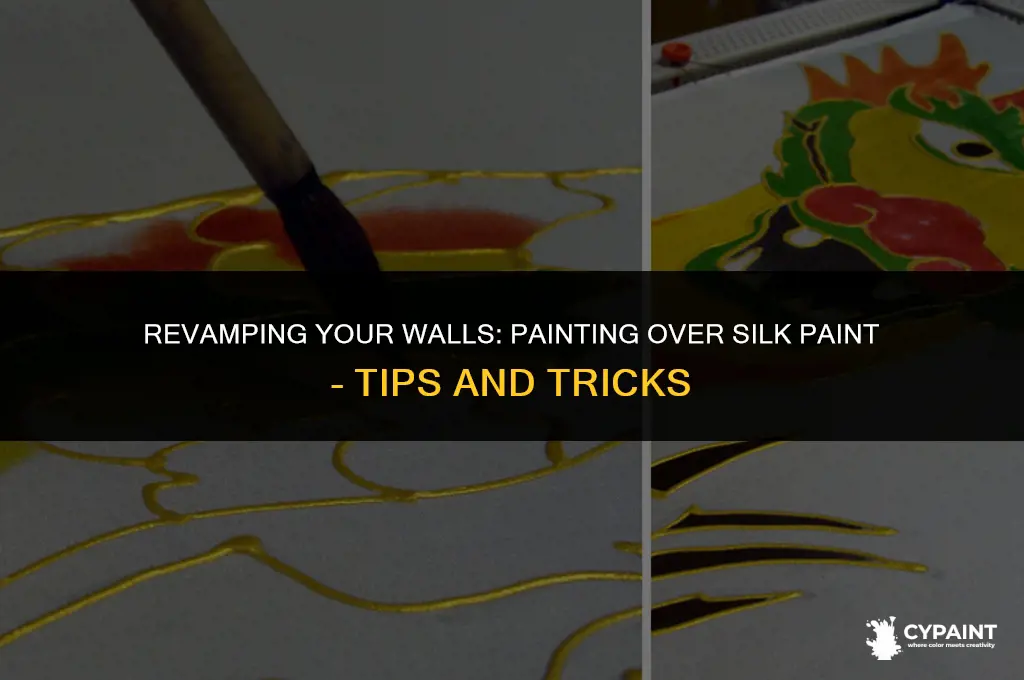 can you paint on top of silk paint