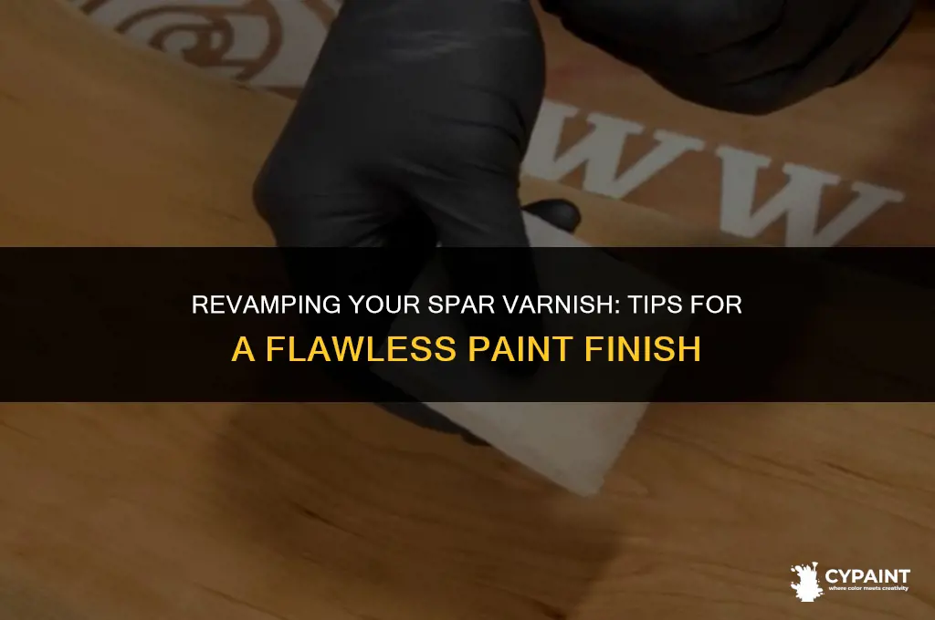 can you paint on top of spar varnish