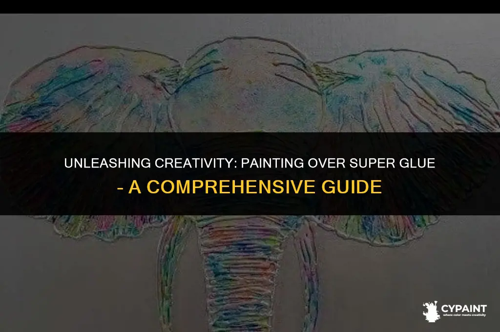 can you paint on top of super glue