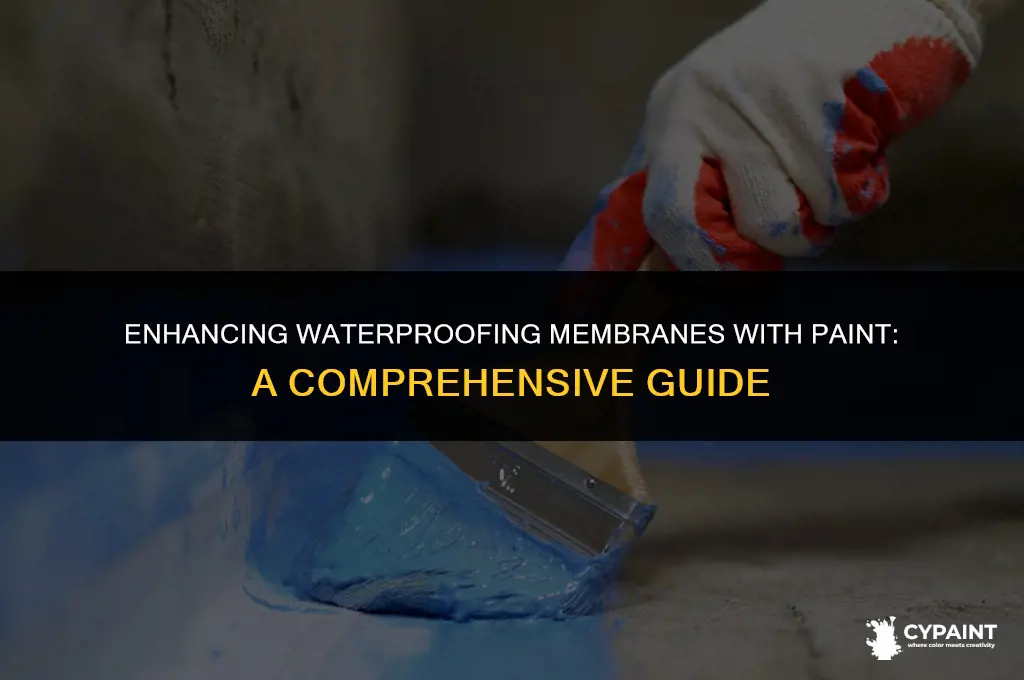 can you paint on top of waterproofing membrane