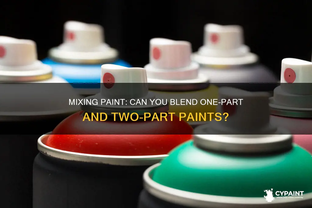 can you paint one part paint over 2 part