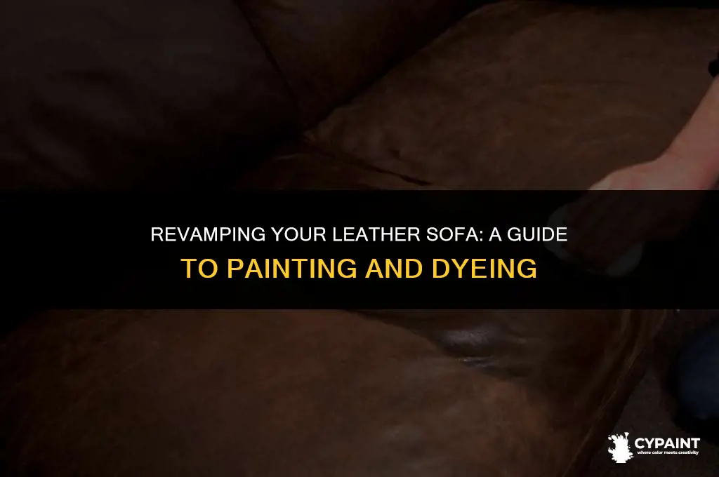 can you paint or dye a leather sofa