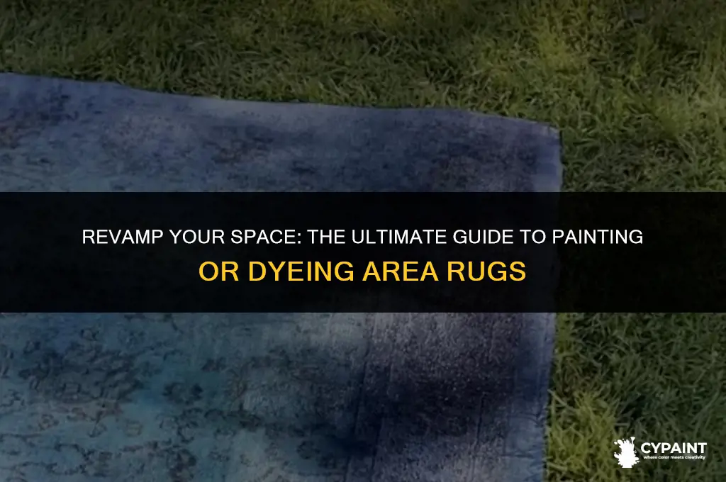 can you paint or dye an area rug
