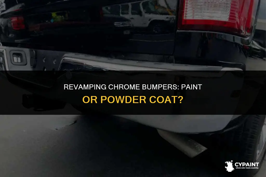 can you paint or powder coat chrome bumpers