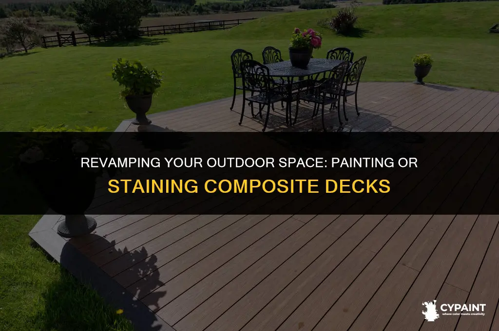 can you paint or stain a composite deck