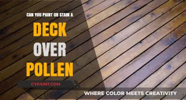 How to Paint or Stain a Deck Covered in Pollen