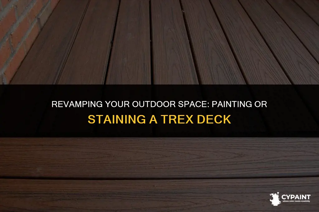 can you paint or stain a trex deck