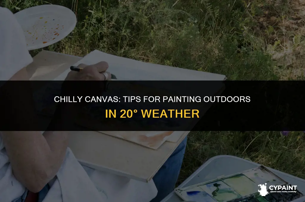 can you paint outside in 20 degree weather